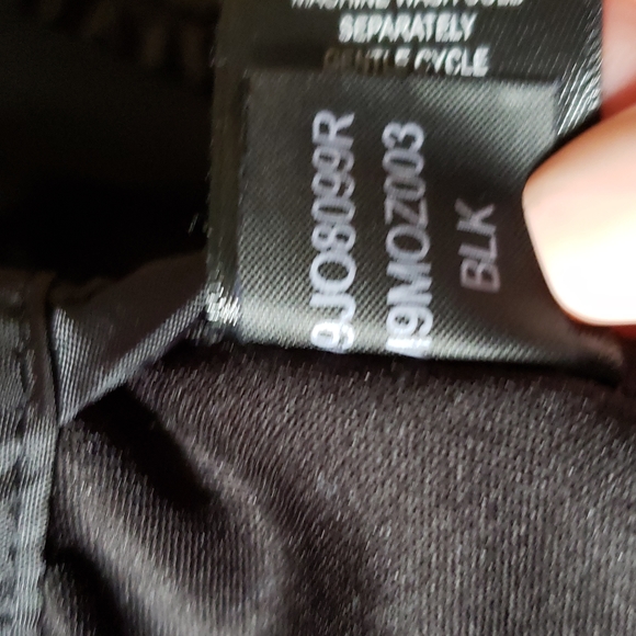 Women's Black Puffer Parka Jacket, Size: L - Picture 9 of 9